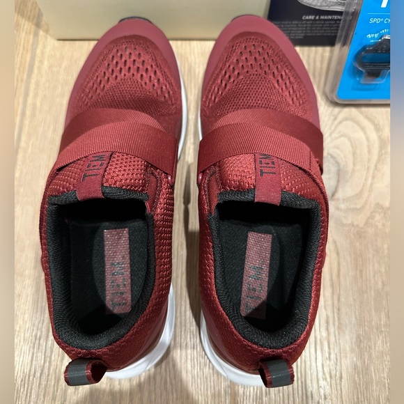 NWT Tiem Slipstream Maroon Cycle Shoes with Clips - Picture 8 of 13